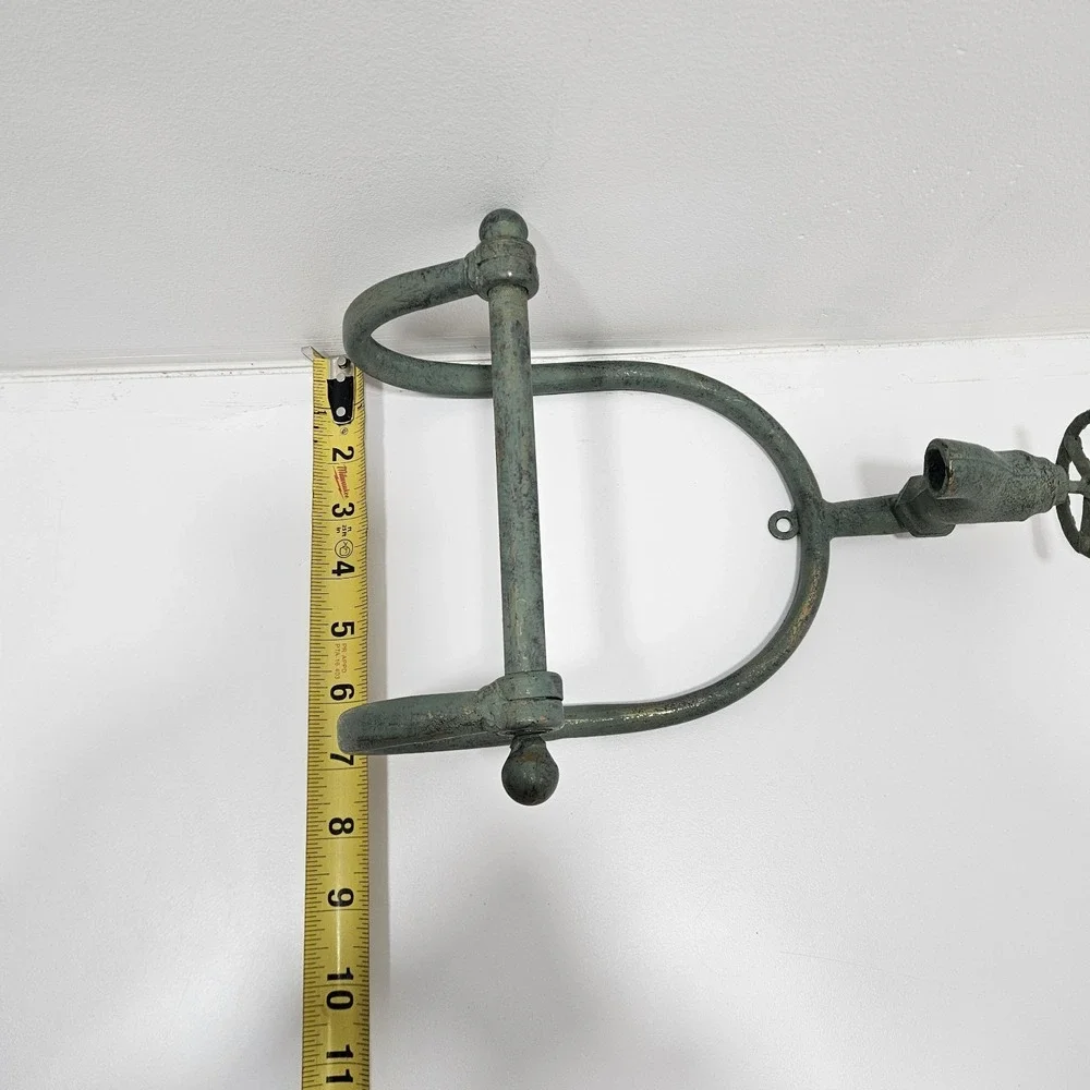 Metal Water Faucet Toilet Paper Primitive Farmhouse Decor Industrial Motif